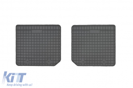 Specific rubber mats from Frogum El Toro series suitable for Opel Zafira A and B 1999-2014, for third row seats, 2-piece set, black color - ABFMO6024018