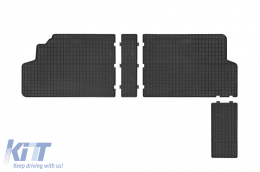 Specific rubber mats from Frogum El Toro series suitable for Citroen Jumpy, Fiat Scudo, Peugeot Expert after 2006, Toyota Proace after 2013 for second row seats, 4-piece set, black color - ABFMC6024021