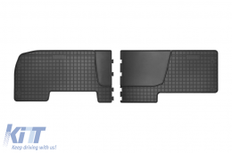 Specific rubber mats from Frogum El Toro series suitable for Opel Movano B, Renault Master after 2010, Nissan NV400 after 2011, Renault Trafic 2001-2014, Trafic after 2014, for second row seats, 2-pie - ABFMO6024032
