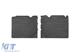 Specific rubber mats from Frogum El Toro series suitable for Renault Espace IV 2002-2015, for third row seats, 2-piece set, black color - ABFMR6024047