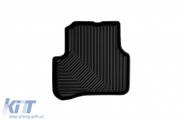 Specific rubber mats from Frogum No. 77 series suitable for VW Passat B6, B7 2005-2014, CC 2008-2017, 4-piece set, black color-image-6226517