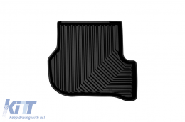 Specific rubber mats from Frogum No. 77 series suitable for Skoda Octavia 2004-2013, VW Golf VI 2008-2012, 4-piece set, black color-image-6226556