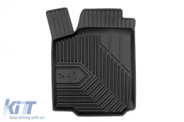 Specific rubber mats from Frogum No. 77 series suitable for VW Golf 4 1997-2006, New Beetle 1998-2010, Skoda Octavia 1996-2010, Seat Leon, Toledo 1995-2005, 4-piece set, black color-image-6226773