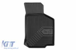 Specific rubber mats from Frogum No. 77 series suitable for VW Golf 4 1997-2006, New Beetle 1998-2010, Skoda Octavia 1996-2010, Seat Leon, Toledo 1995-2005, 4-piece set, black color-image-6226774