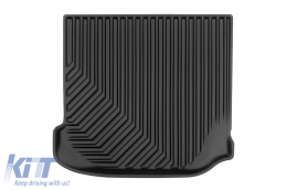 Specific rubber mats from Frogum No. 77 series suitable for VW Golf 4 1997-2006, New Beetle 1998-2010, Skoda Octavia 1996-2010, Seat Leon, Toledo 1995-2005, 4-piece set, black color-image-6226775