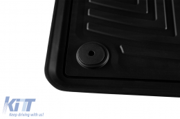 Specific rubber mats from Geyer & Hosaja DEEP series suitable for VW Golf VII 2012-2019, Golf VIII with speedometer after 2019, Seat Leon III 2013-2019, Seat Leon IV after 2020, 4-piece set, black col-image-6228447