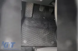 Specific rubber mats from Geyer & Hosaja suitable for VW Golf VII 2012-2019, Golf VIII with speedometer after 2019, Seat Leon III 2013-2019, Seat Leon IV after 2020, 4-piece set, black color-image-6227329