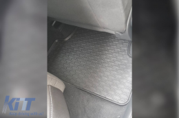 Specific rubber mats from Geyer & Hosaja suitable for VW Golf VII 2012-2019, Golf VIII with speedometer after 2019, Seat Leon III 2013-2019, Seat Leon IV after 2020, 4-piece set, black color-image-6227331