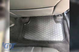 Specific rubber mats from Geyer & Hosaja suitable for VW Golf VII 2012-2019, Golf VIII with speedometer after 2019, Seat Leon III 2013-2019, Seat Leon IV after 2020, 4-piece set, black color-image-6227334