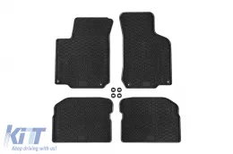 image-0-Specific rubber mats from Geyer & Hosaja suitable for VW Golf IV, Bora, Jetta IV 1999-2006, New Beetle 1998-2010, Seat Leon, Skoda Octavia 1999-2006, Seat Toledo 1999-2006, 4-piece set, black color