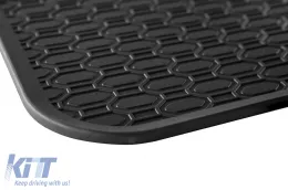 Specific rubber mats from Geyer & Hosaja suitable for Ford Galaxy 1995-2006, Seat Alhambra, VW Sharan 1995-2010, 7 seats, 5-piece set, black color-image-6227420