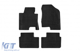 Specific rubber mats from Geyer & Hosaja suitable for Hyundai i30 II 2012-2017, KIA Ceed II 2012-2018, 4-piece set, black color - ABFMH6018575