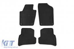 image-29-Specific rubber mats from Geyer & Hosaja suitable for VW Polo 2009-2017, Skoda Fabia after 2014, Seat Ibiza 2008-2017, 4-piece set, black color