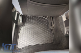 Specific rubber mats from Geyer & Hosaja suitable for VW Polo 2009-2017, Skoda Fabia after 2014, Seat Ibiza 2008-2017, 4-piece set, black color-image-6227683