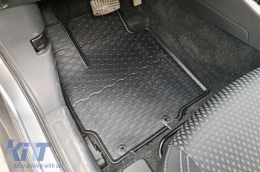 Specific rubber mats from Geyer & Hosaja suitable for Citroen C-crosser 2007-2012, Mitsubishi Outlander III 2012-2021, Peugeot 4007 2007-2012, 4-piece set, black color-image-6228102