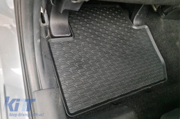 Specific rubber mats from Geyer & Hosaja suitable for Citroen C-crosser 2007-2012, Mitsubishi Outlander III 2012-2021, Peugeot 4007 2007-2012, 4-piece set, black color-image-6228104