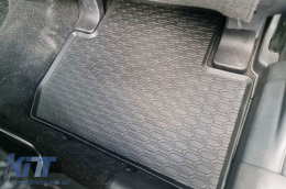 Specific rubber mats from Geyer & Hosaja suitable for Citroen C-crosser 2007-2012, Mitsubishi Outlander III 2012-2021, Peugeot 4007 2007-2012, 4-piece set, black color-image-6228105