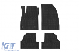 Specific rubber mats from Geyer & Hosaja suitable for Opel Mokka 2012-2019, Chevrolet Trax 2013-2019, 4-piece set, black color-image-6228282
