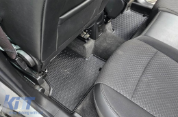 Specific rubber mats from Geyer & Hosaja suitable for Opel Mokka 2012-2019, Chevrolet Trax 2013-2019, 4-piece set, black color-image-6228291