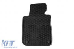 Specific rubber mats from Geyer & Hosaja suitable for BMW X1 E84 2009-2015, Series 1 E81, E87 2004-2011, E88, E82 2007-2013, 4-piece set, black color-image-6228411