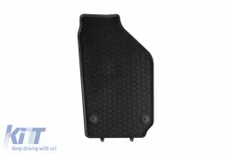 Specific rubber mats from Geyer & Hosaja suitable for Volkswagen Polo 2001-2009, Fox 2005-2010, Skoda Fabia 1999-2008, Seat Ibiza, Cordoba 2002-2008, 4-piece set, black color-image-6229673