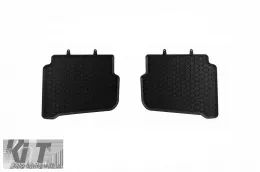 Specific rubber mats from Geyer & Hosaja suitable for Volkswagen Polo 2001-2009, Fox 2005-2010, Skoda Fabia 1999-2008, Seat Ibiza, Cordoba 2002-2008, 4-piece set, black color-image-6229674