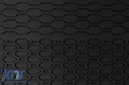 Specific rubber mats from Geyer & Hosaja suitable for Volkswagen Polo 2001-2009, Fox 2005-2010, Skoda Fabia 1999-2008, Seat Ibiza, Cordoba 2002-2008, 4-piece set, black color-image-6229675
