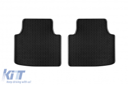 Specific rubber mats from Geyer & Hosaja suitable for Audi Q4 E-Tron, Volkswagen ID.5 after 2021, Cupra Tavascan after 2023, Skoda Enyaq, Volkswagen ID.4 after 2020, 4-piece set, black color-image-6229680