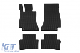 Specific rubber mats from Geyer & Hosaja suitable for Mercedes CLS C257 2018-2023, class W213 sedan, wagon 2016-2023, 4-piece set, black color - ABFMM6018924