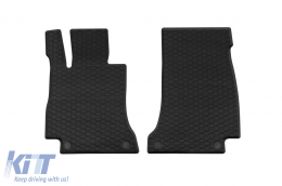 Specific rubber mats from Geyer & Hosaja suitable for Mercedes CLS C257 2018-2023, class W213 sedan, wagon 2016-2023, 4-piece set, black color-image-6229690