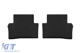 Specific rubber mats from Geyer & Hosaja suitable for Mercedes CLS C257 2018-2023, class W213 sedan, wagon 2016-2023, 4-piece set, black color-image-6229691