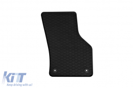 Specific rubber mats from Geyer & Hosaja suitable for Skoda Octavia wagon, Liftback 2013-2020, Volkswagen Golf VII hatchback 2012-2020, 2-piece set, black color-image-6248138