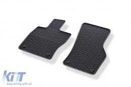 Specific rubber mats from Geyer & Hosaja suitable for Skoda Octavia wagon, Liftback 2013-2020, Volkswagen Golf VII hatchback 2012-2020, 2-piece set, black color-image-6248140