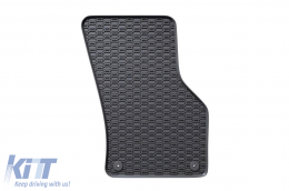 Specific rubber mats from Geyer & Hosaja suitable for Skoda Octavia wagon, Liftback 2013-2020, Volkswagen Golf VII hatchback 2012-2020, 2-piece set, black color-image-6248142
