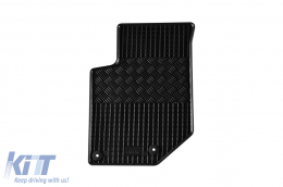 Specific rubber mats from Rigum suitable for Opel Corsa F, Peugeot 208 after 2019, Opel Mokka after 2021, suitable for petrol, diesel and hybrid, 4-piece set, black color-image-6249880