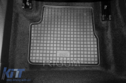 Specific rubber mats from Rigum suitable for Opel Corsa F, Peugeot 208 after 2019, Opel Mokka after 2021, suitable for petrol, diesel and hybrid, 4-piece set, black color-image-6249885