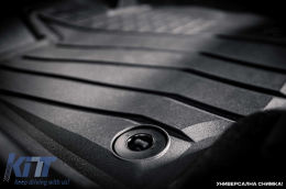 Specific rubber mats from SPARTline suitable for Audi Q2, Volkswagen T-Roc, Skoda Karoq, Seat Ateca after 2017, 4-piece set, black color-image-6232913