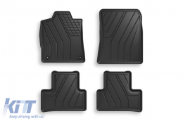 Specific rubber mats from SPARTline suitable for Opel Astra L wagon, Peugeot 308 wagon after 2021. Set of 4 pcs, black.-image-6232950