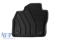 Specific rubber mats from SPARTline suitable for Skoda Kamiq, Scala after 2019, 4-piece set, black color-image-6232965