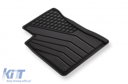 Specific rubber mats from SPARTline suitable for Mercedes GLB X247 after 2019, 4-piece set, black color-image-6232997