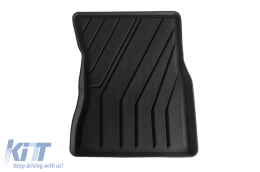 Specific rubber mats from SPARTline suitable for Mercedes A class W177, B class W247, CLA C118 after 2018, 4-piece set, black color-image-6233011