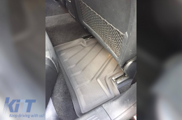Specific rubber mats from SPARTline suitable for Mercedes A class W177, B class W247, CLA C118 after 2018, 4-piece set, black color-image-6233018