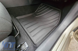 Specific rubber mats from SPARTline suitable for Toyota Corolla, Corolla Hybrid after 2018, Suzuki Swace after 2021, 4-piece set, black color-image-6233055