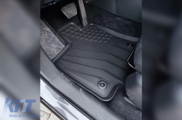 Specific rubber mats from SPARTline suitable for Toyota Rav4, Rav4 Hybrid after 2018, Suzuki Across after 2020, 4-piece set, black color-image-6233078