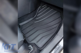 Specific rubber mats from SPARTline suitable for Toyota Rav4, Rav4 Hybrid after 2018, Suzuki Across after 2020, 4-piece set, black color-image-6233079