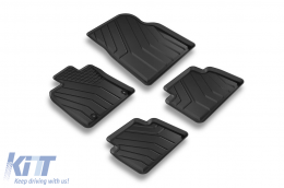 Specific rubber mats from SPARTline suitable for Toyota Camry after 2018 Set of 4 pcs, black-image-6233091