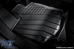 Specific rubber mats from SPARTline suitable for Toyota Camry after 2018 Set of 4 pcs, black-image-6233095