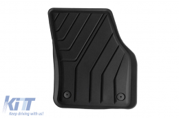 Specific rubber mats from SPARTline suitable for Seat Ateca, Cupra Ateca after 2016, 4-piece set, black color-image-6233106