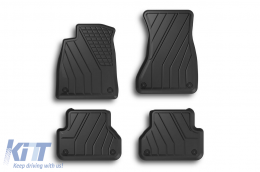 Specific rubber mats from SPARTline suitable for Audi A4 B9 after 2015 Set of 4 pcs, black - ABFMA6019729