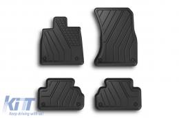 Specific rubber mats from SPARTline suitable for Audi Q5 after 2017 Set of 4 pcs, black-image-6233132